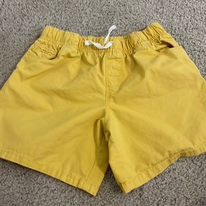 EUC yellow kids shorts with functional drawstring